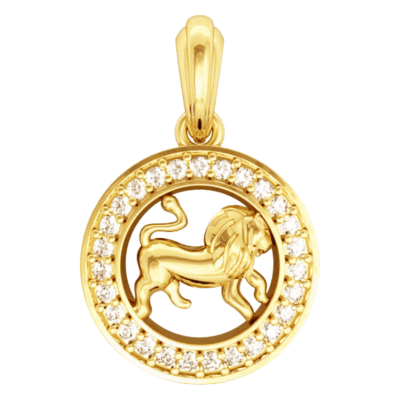 Leo Charm in Gold